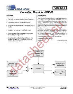 CDB4350 datasheet  